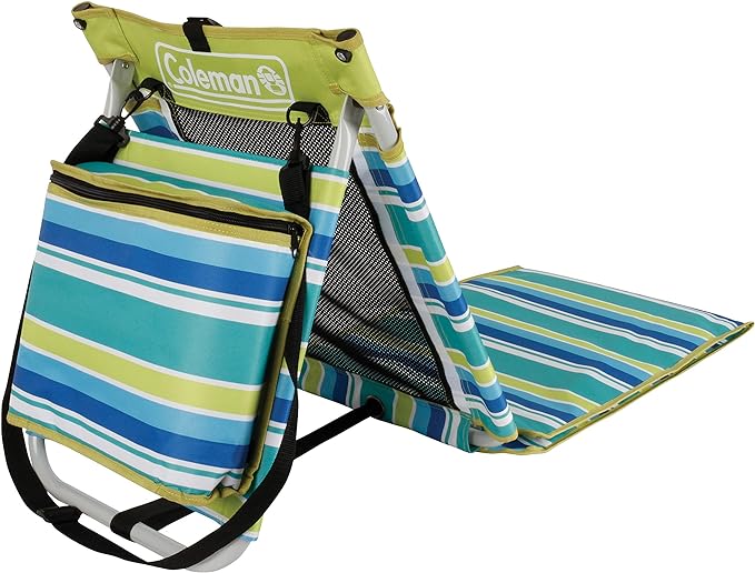 Tapis de plage inclinable avec sac isotherme intégré