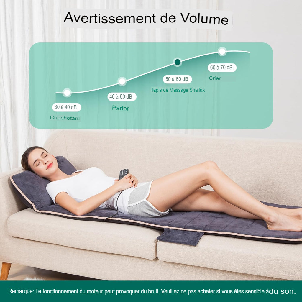 Tapis de massage avec chaleur