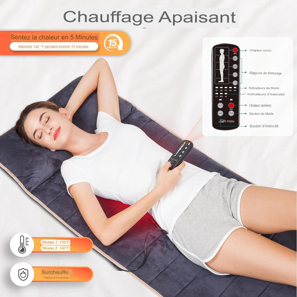 Tapis de massage avec chaleur