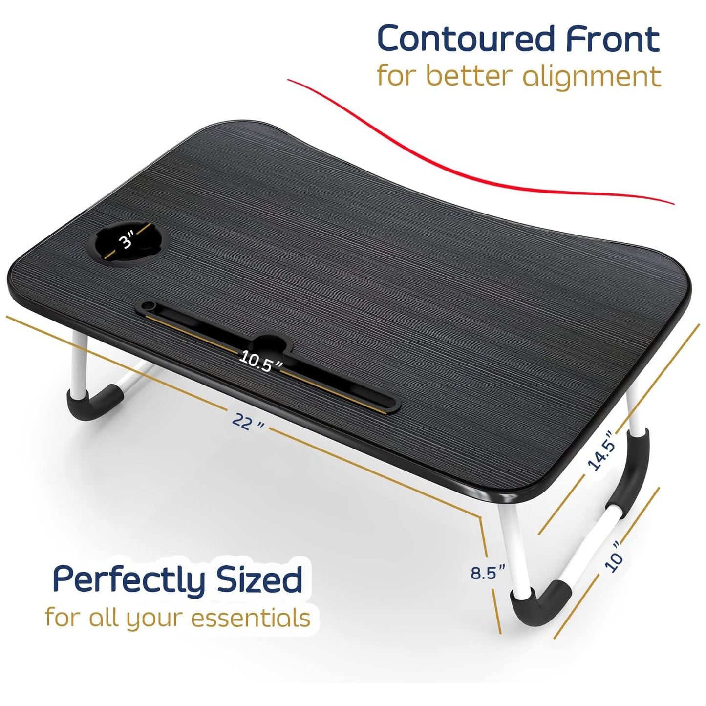 Table Pliable pour Ordinateur Portable - Idéale pour Lit et Canapé